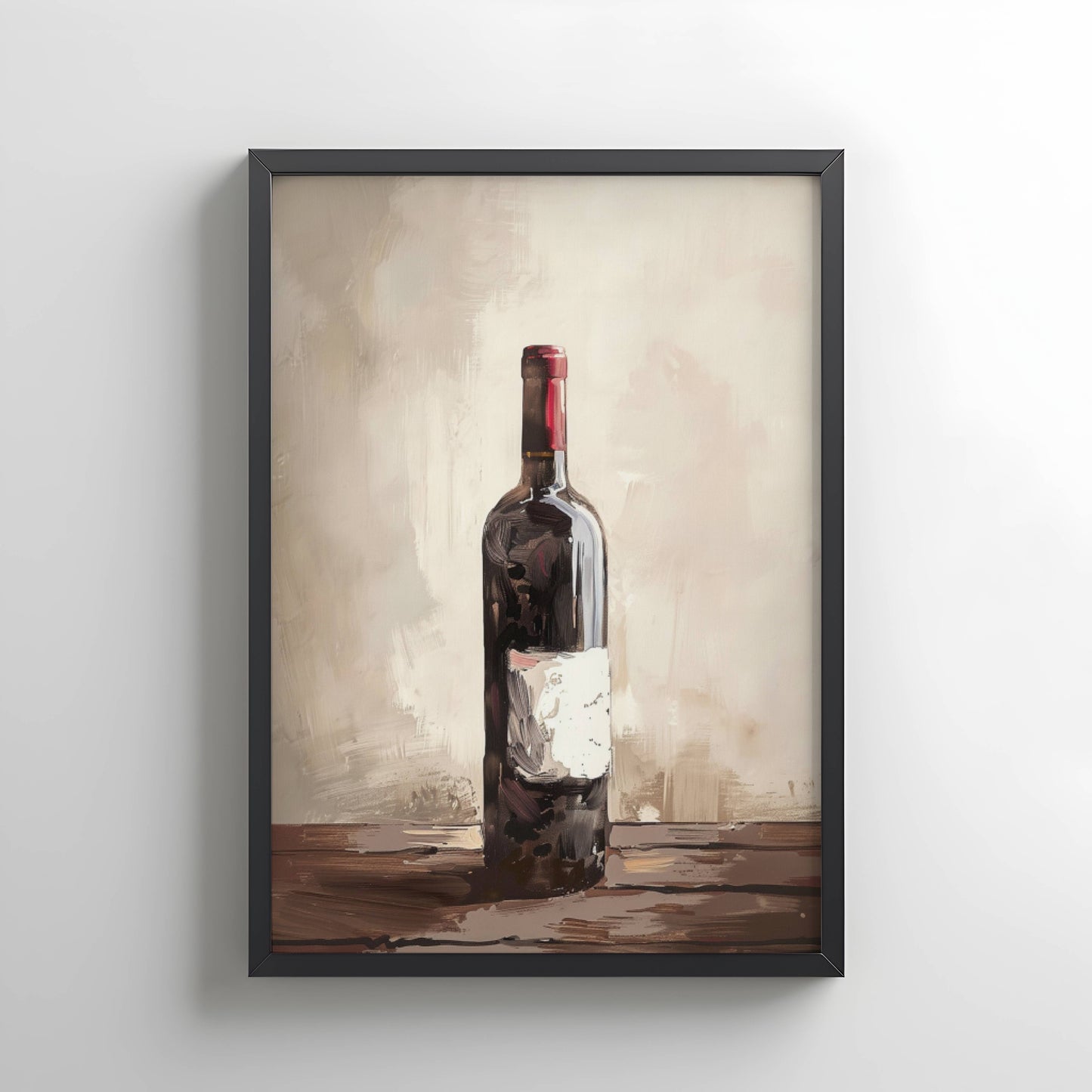 Red Wine Bottle Wall Art