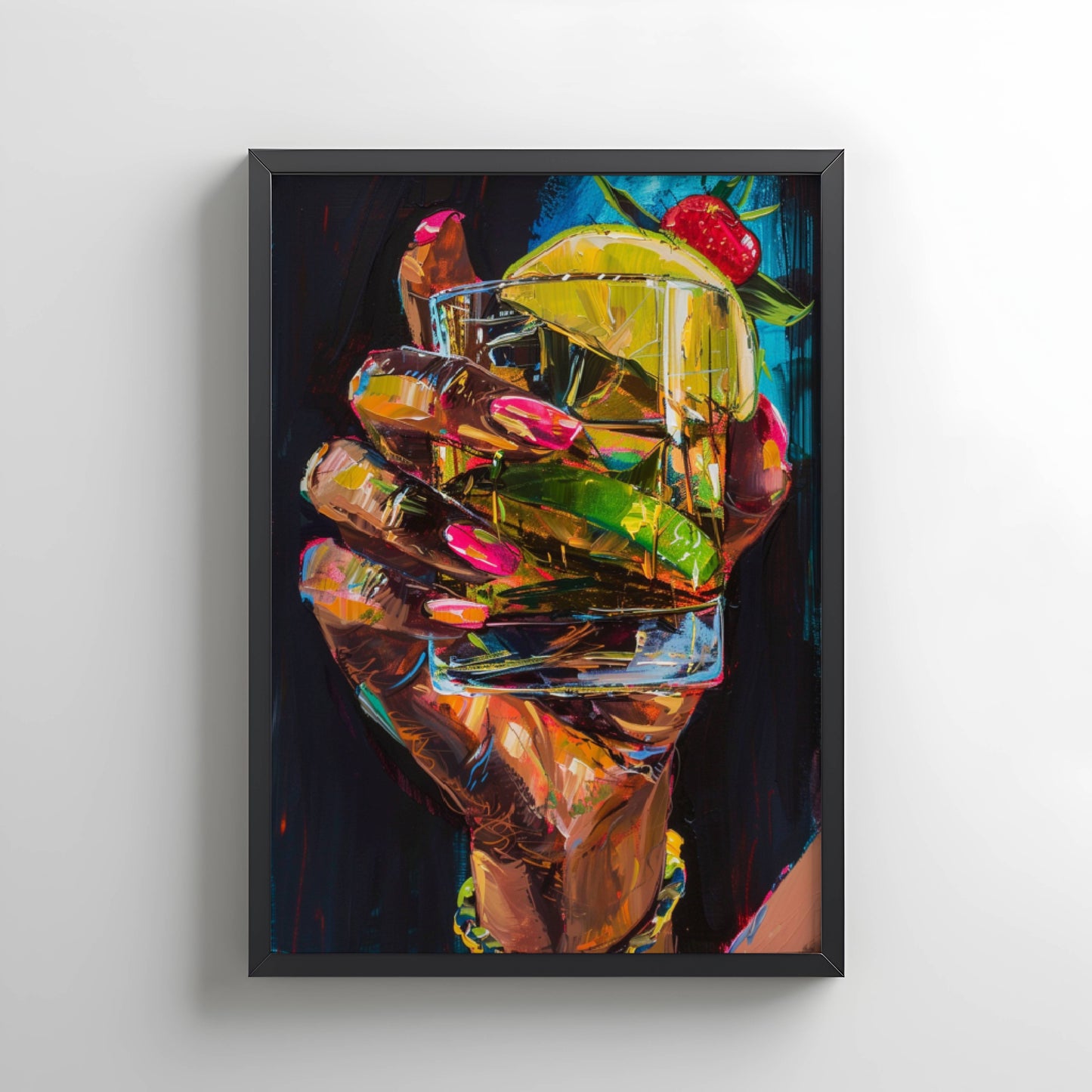 Black Woman Margarita Wall Art