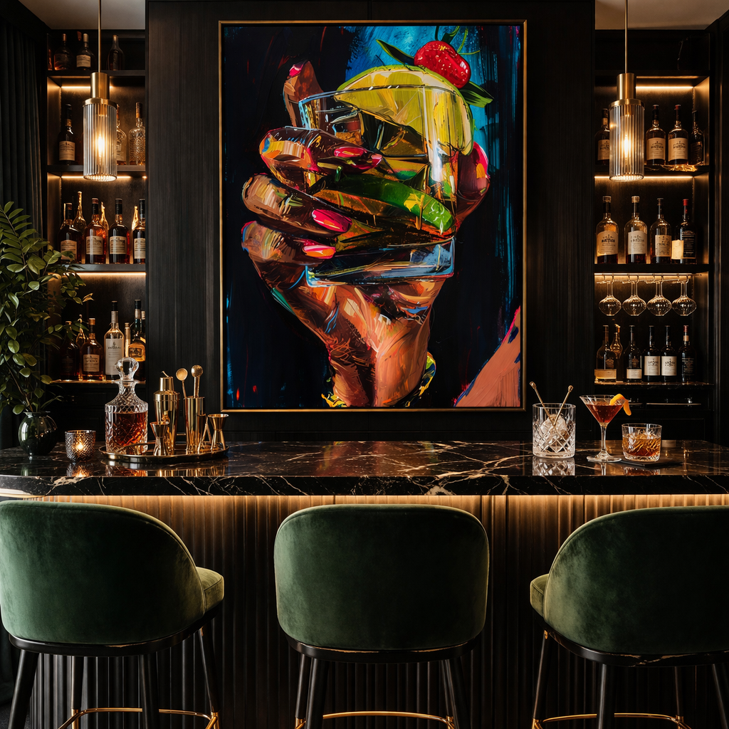 Black Woman Margarita Wall Art